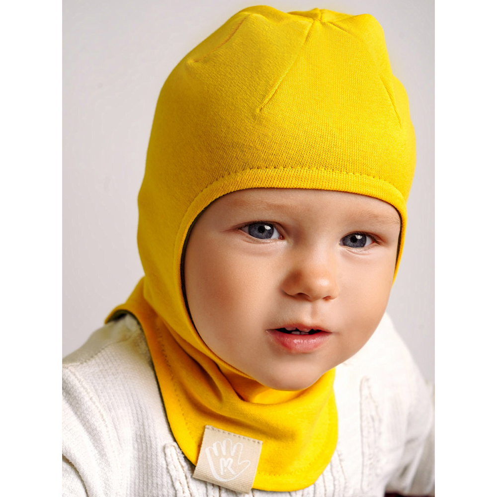 Шапка-шлем ПриКиндер U-A_221079 Цвет: Хаки/желтый - фото 15