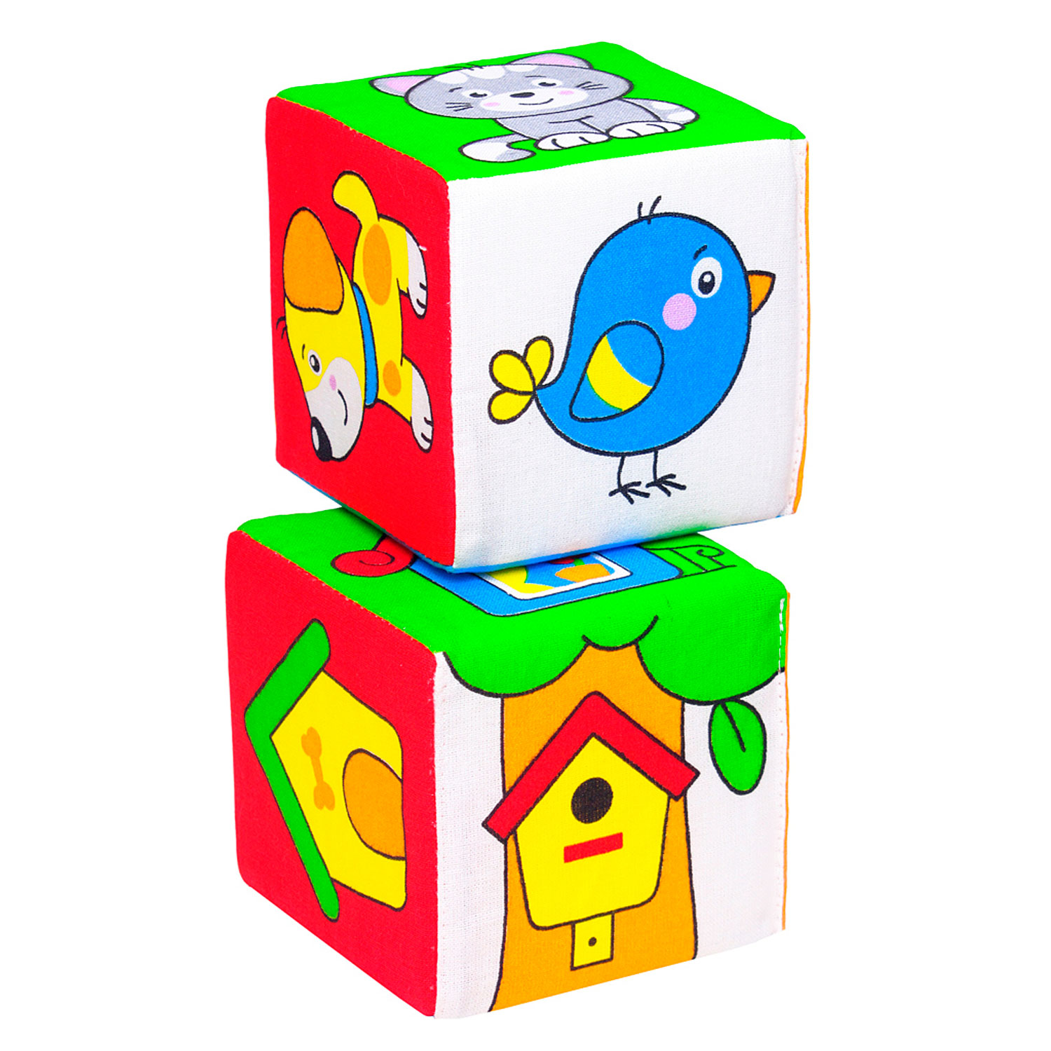 Игрушка Мякиши кубики Чей домик - фото 9