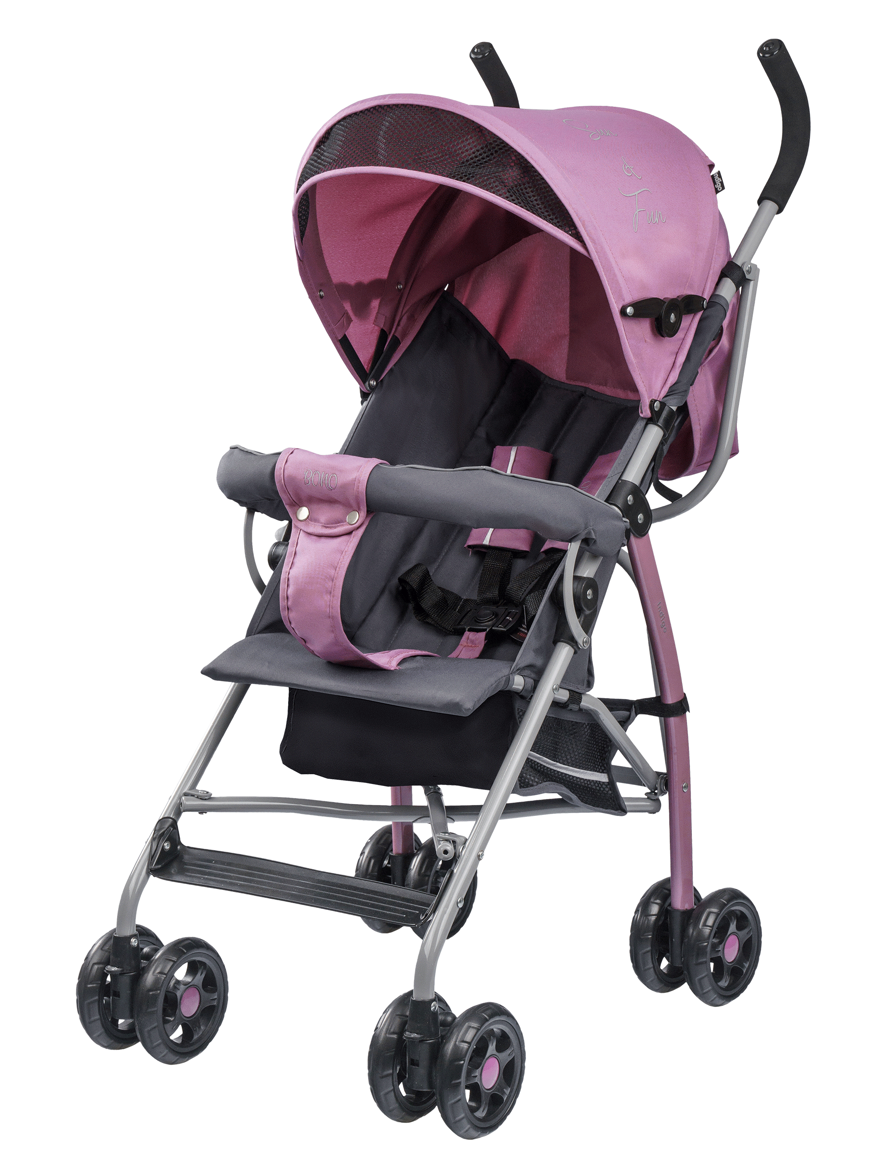 Коляска прогулочная Indigo Bono пыльная роза - фото 8