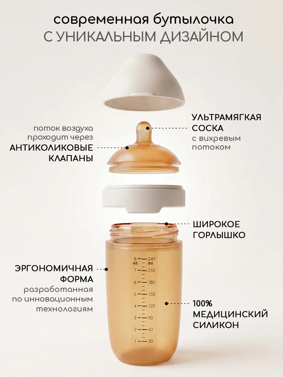 Бутылочка Miyoumi Anti-Colic 240 мл - фото 3