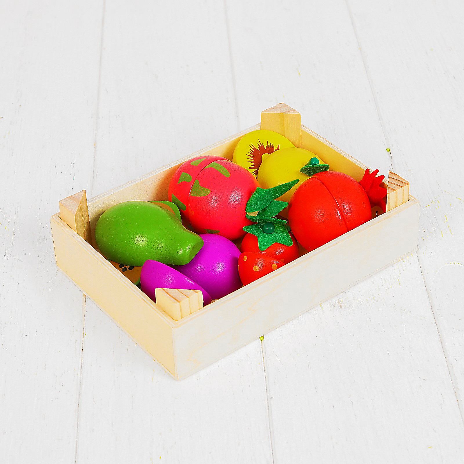 Игровой набор Sima-Land тележки и корзинки, продукты - фото 1