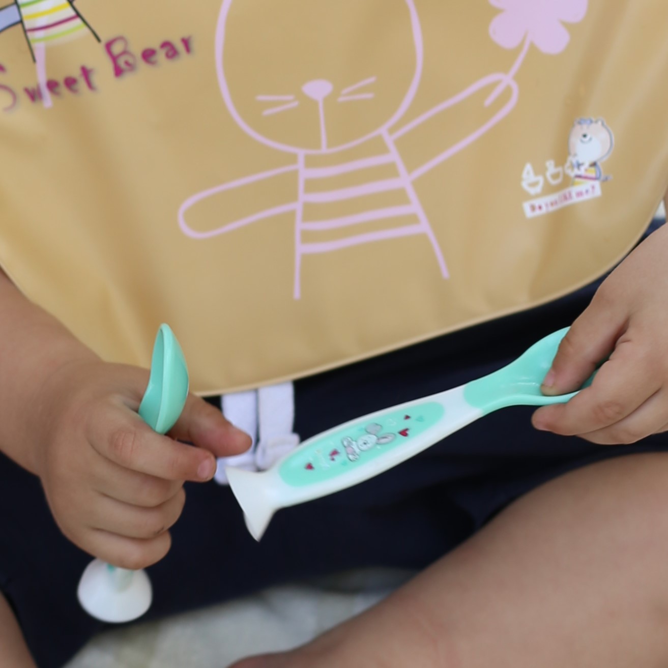 Ложка Uviton и вилка на присоске 5 мл 2 предм. в ассортименте - фото 4