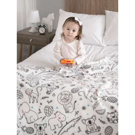 Плед флисовый Baby Nice Джунгли 100х140 см
