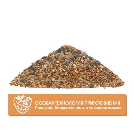 Корм для попугаев HappyJungle средних при линьке 500г