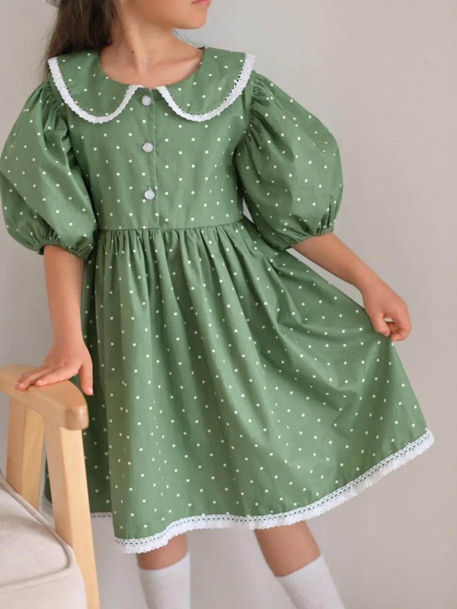 Платье Leli dress Хаки_горох - фото 1