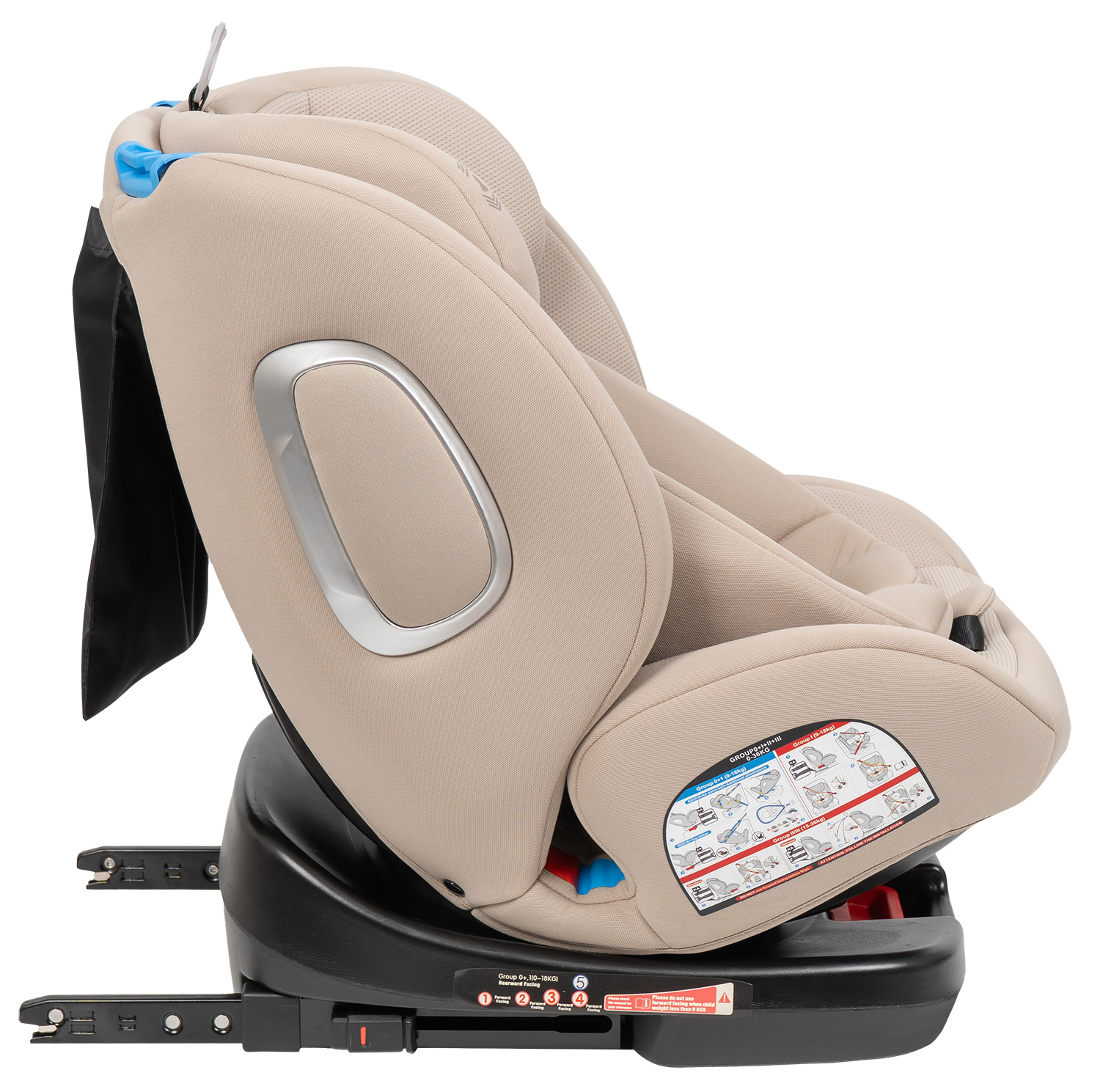 Автокресло Farfello YB102A Isofix 0+/1/2/3 (0-36 кг) бежевый - фото 11