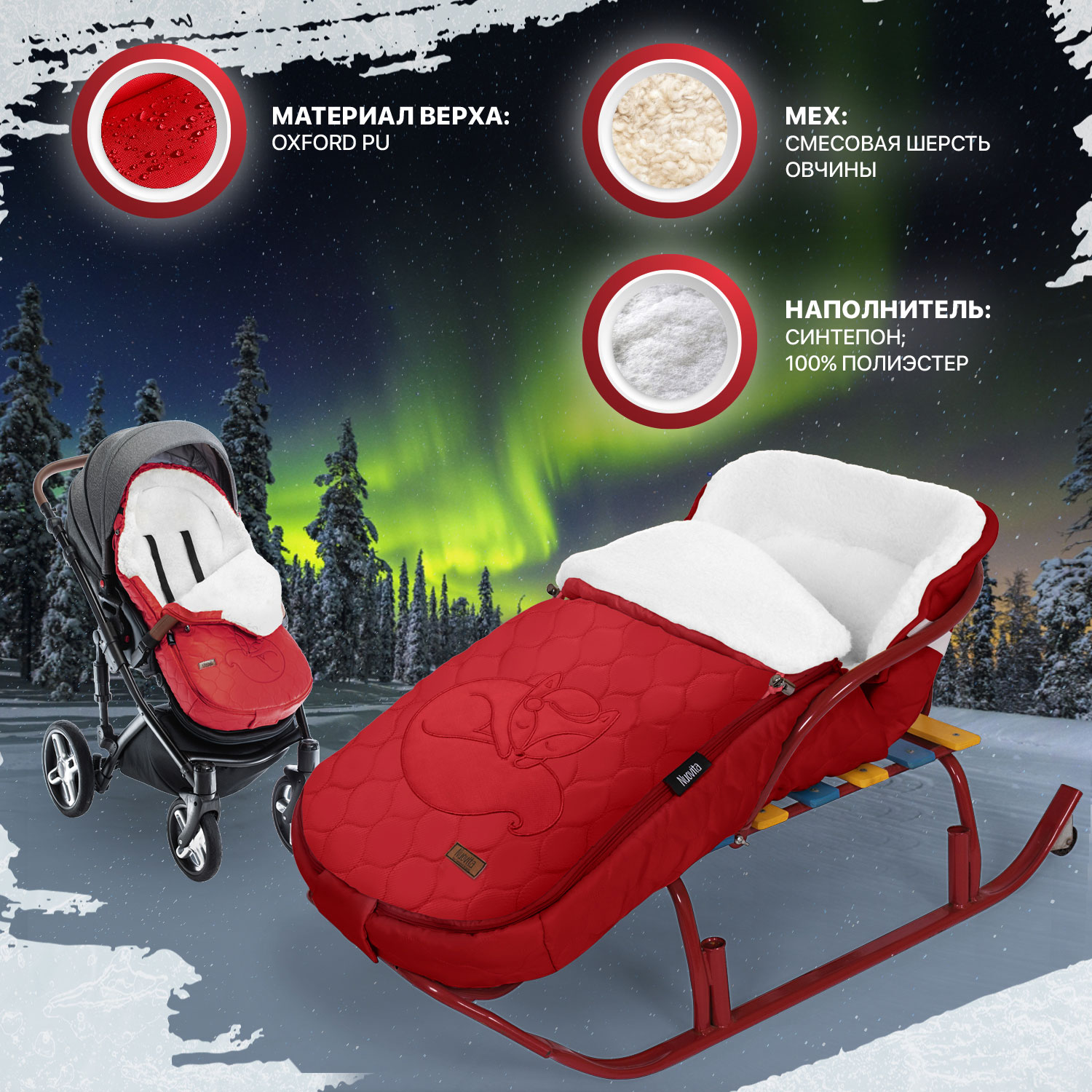 Конверт в коляску Nuovita Polare Bianco - фото 6