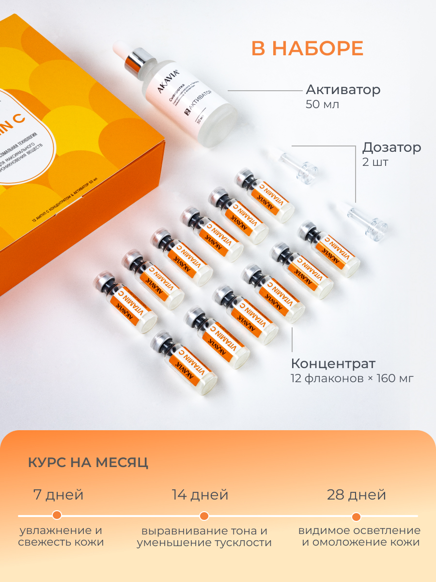 Сыворотка АКАВИЯ для лица с витамином С - фото 2