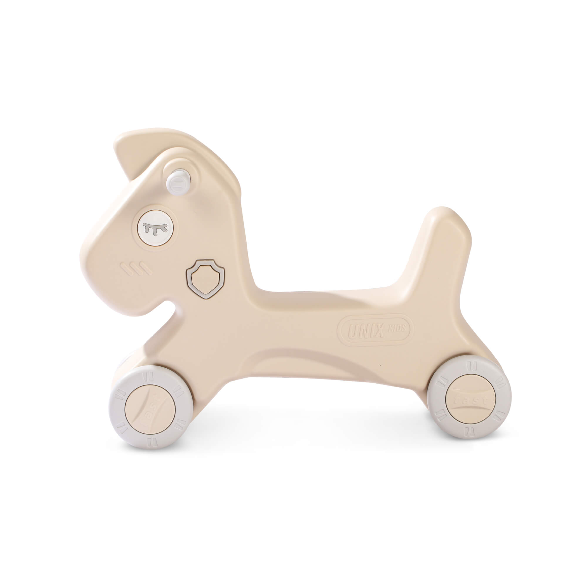 Качалка UNIX Kids Лошадка бежевый - фото 11
