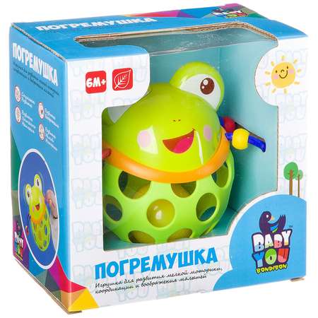Игрушка Bondibon погремушка развивающая Лягушка