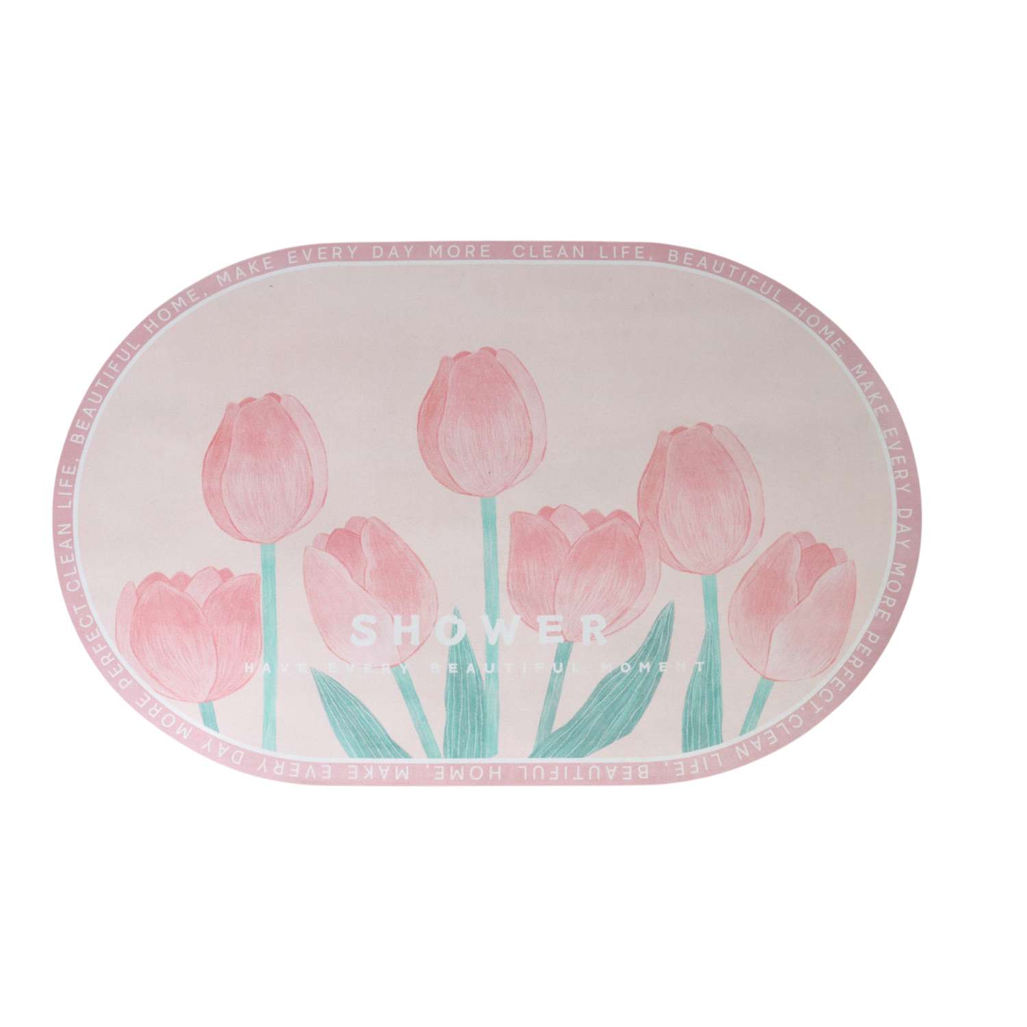 Коврик для ванной ё Цветы в ассортименте 50 x 80 см - фото 2