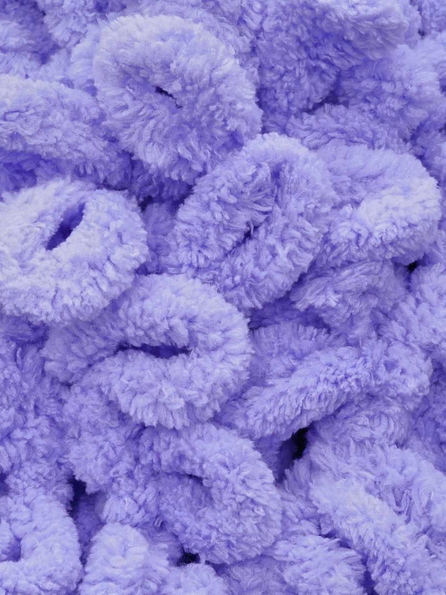 Пряжа для вязания Alize puffy 100 г 9 м микрополиэстер фантазийная плюшевая 788 лаванда 5 мотков - фото 6