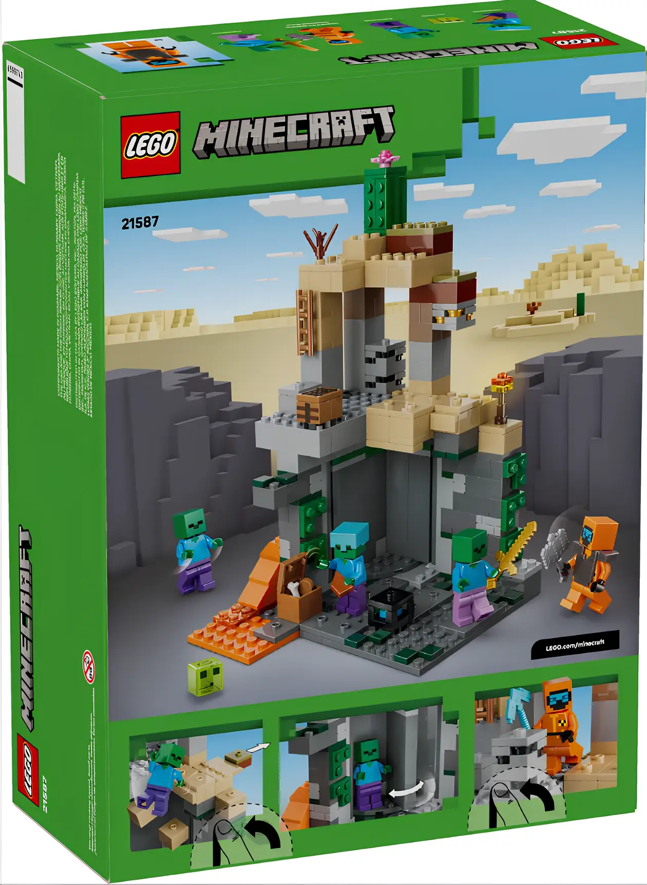 Конструктор LEGO Minecraft 21587 Подземелье зомби - фото 2