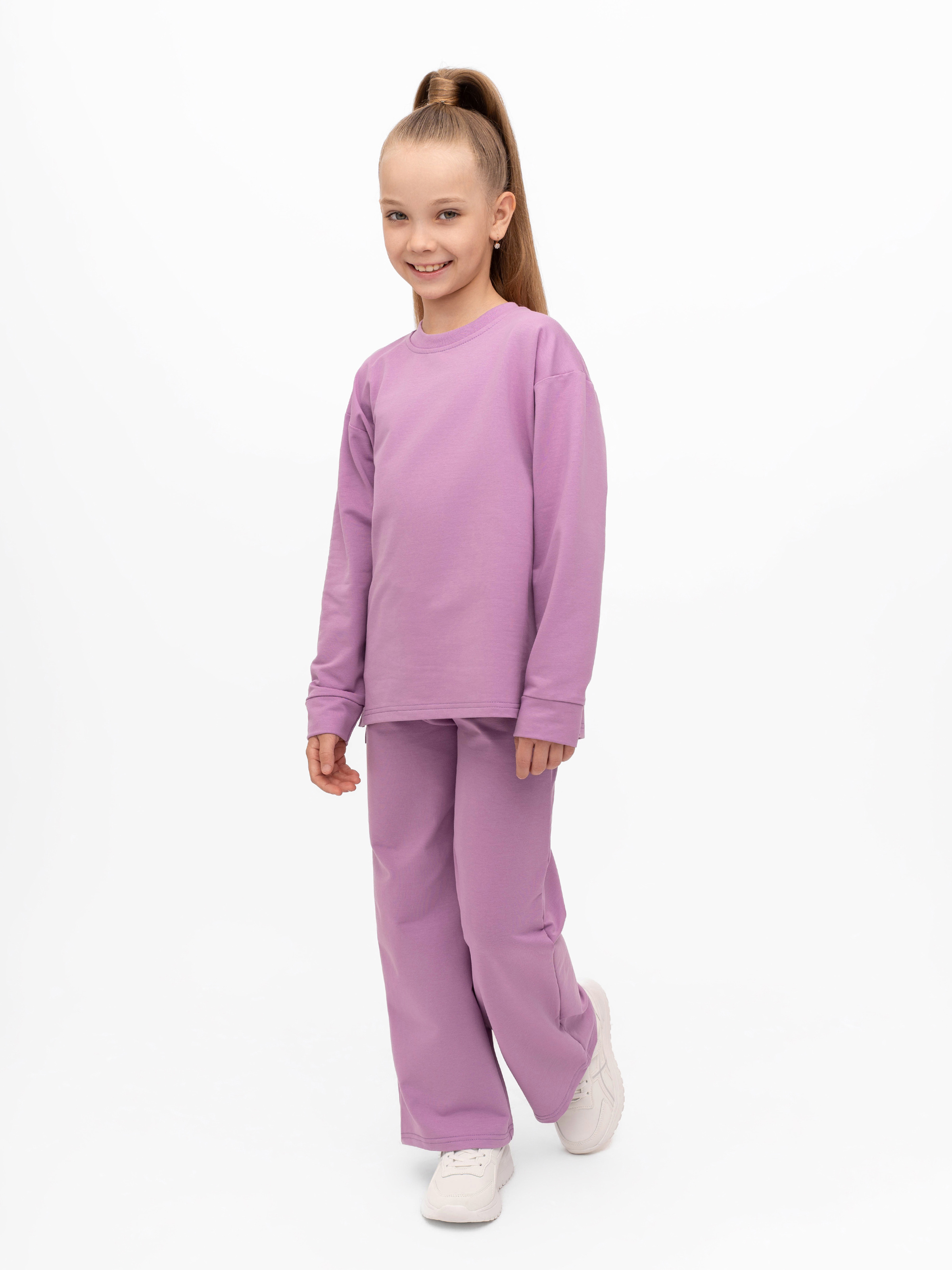 Свитшот и брюки Утенок 7065 сирень - фото 9