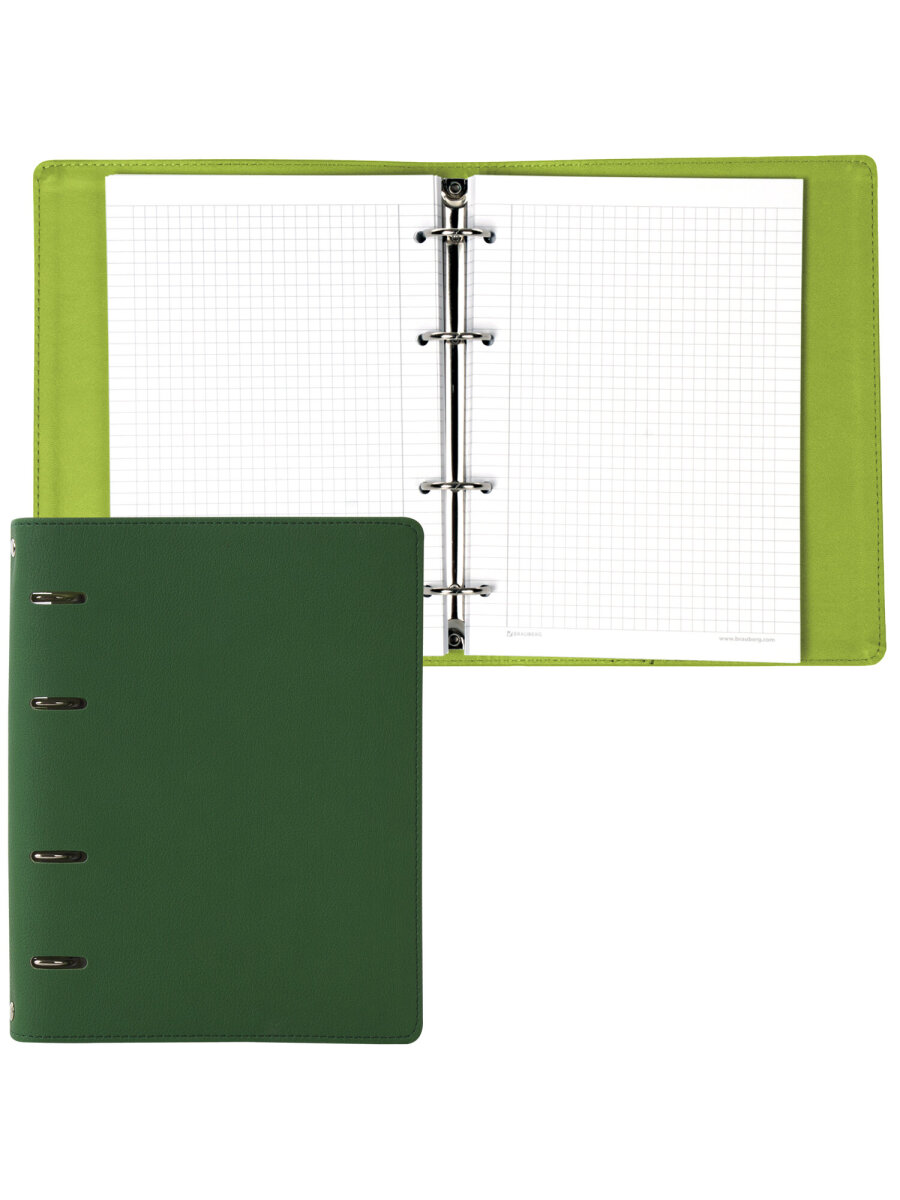 Тетрадь со сменным блоком Brauberg клетка 120 лист. - фото 8