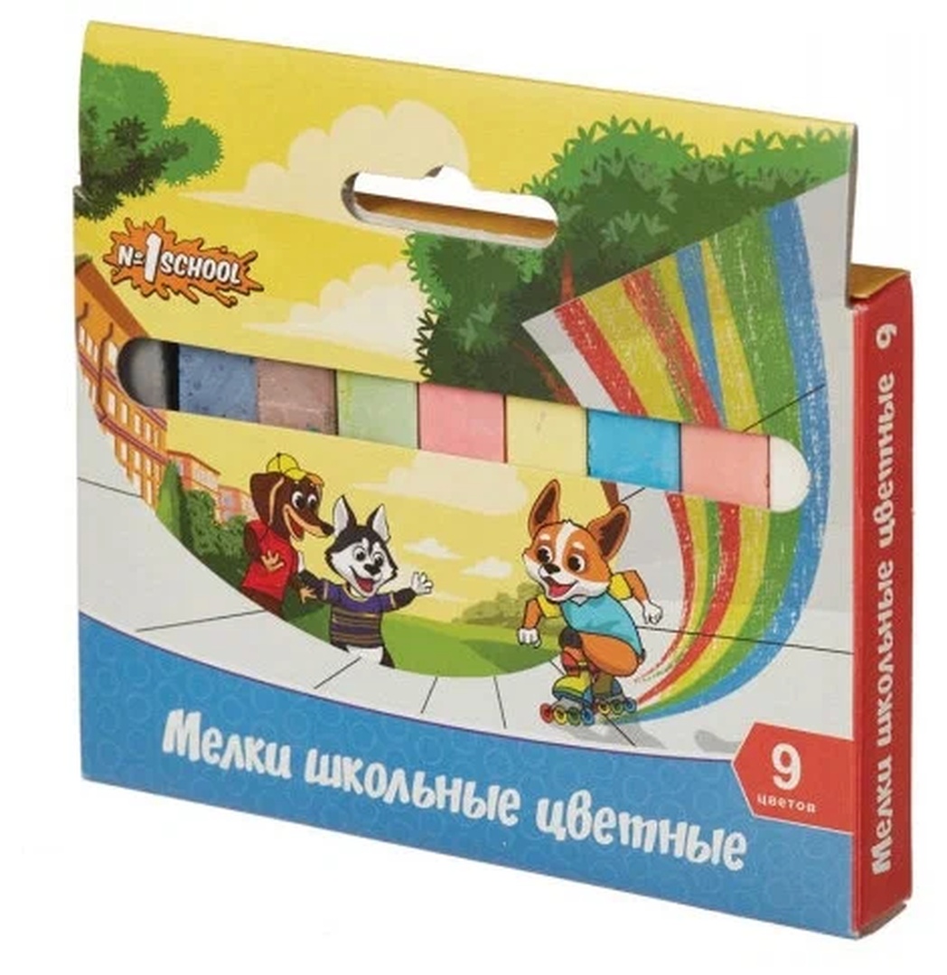 Мел сухой №1 School 9 шт. - фото 2