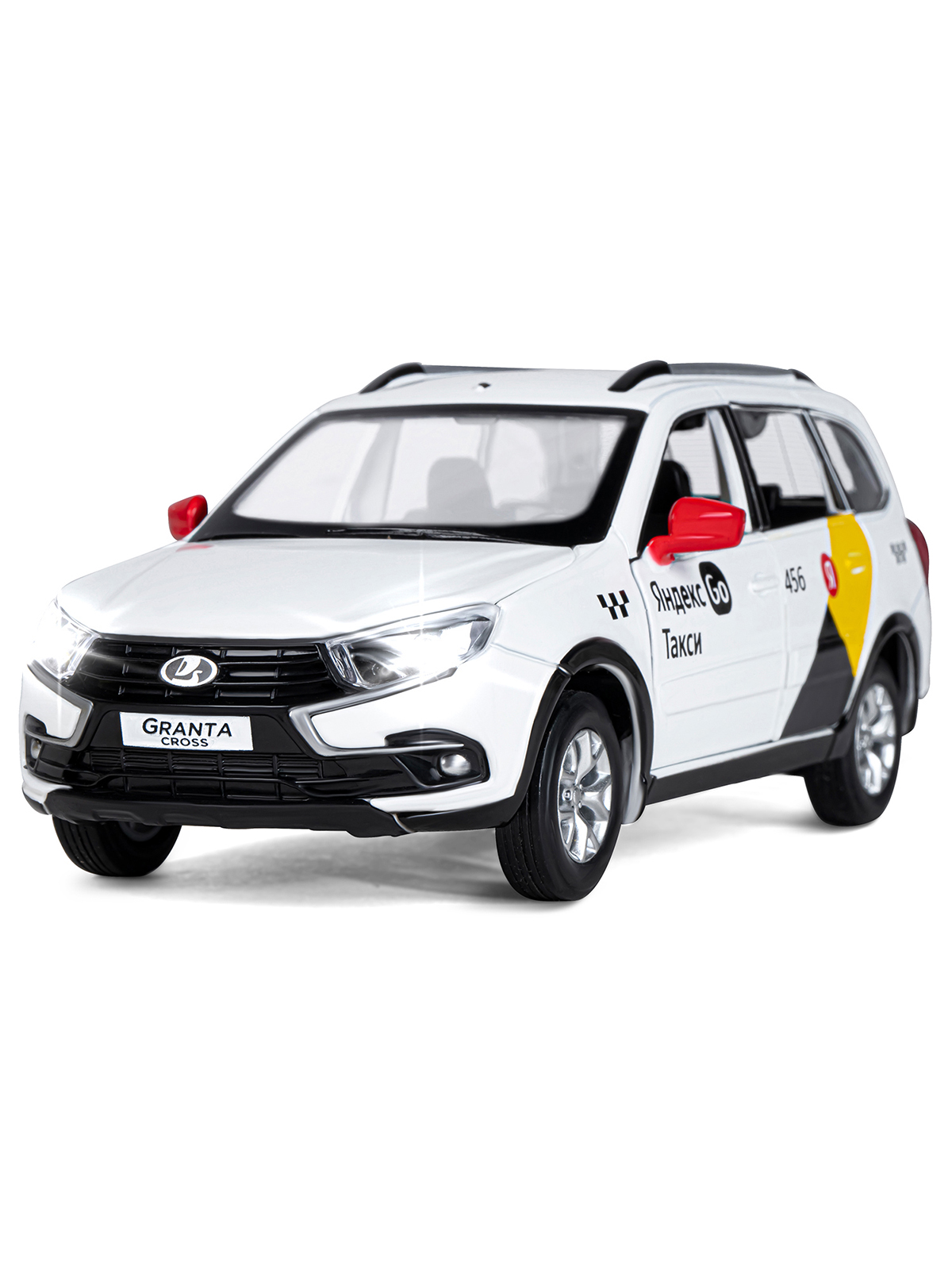 Автомобиль Яндекс GO LADA Granta Такси озвучено Алисой 1:24 JB1251346/Яндекс GO - фото 11