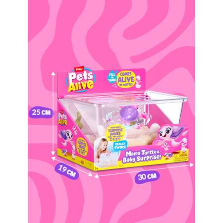 Игровой набор Zuru Pets Alive Мама черепаха с малышами