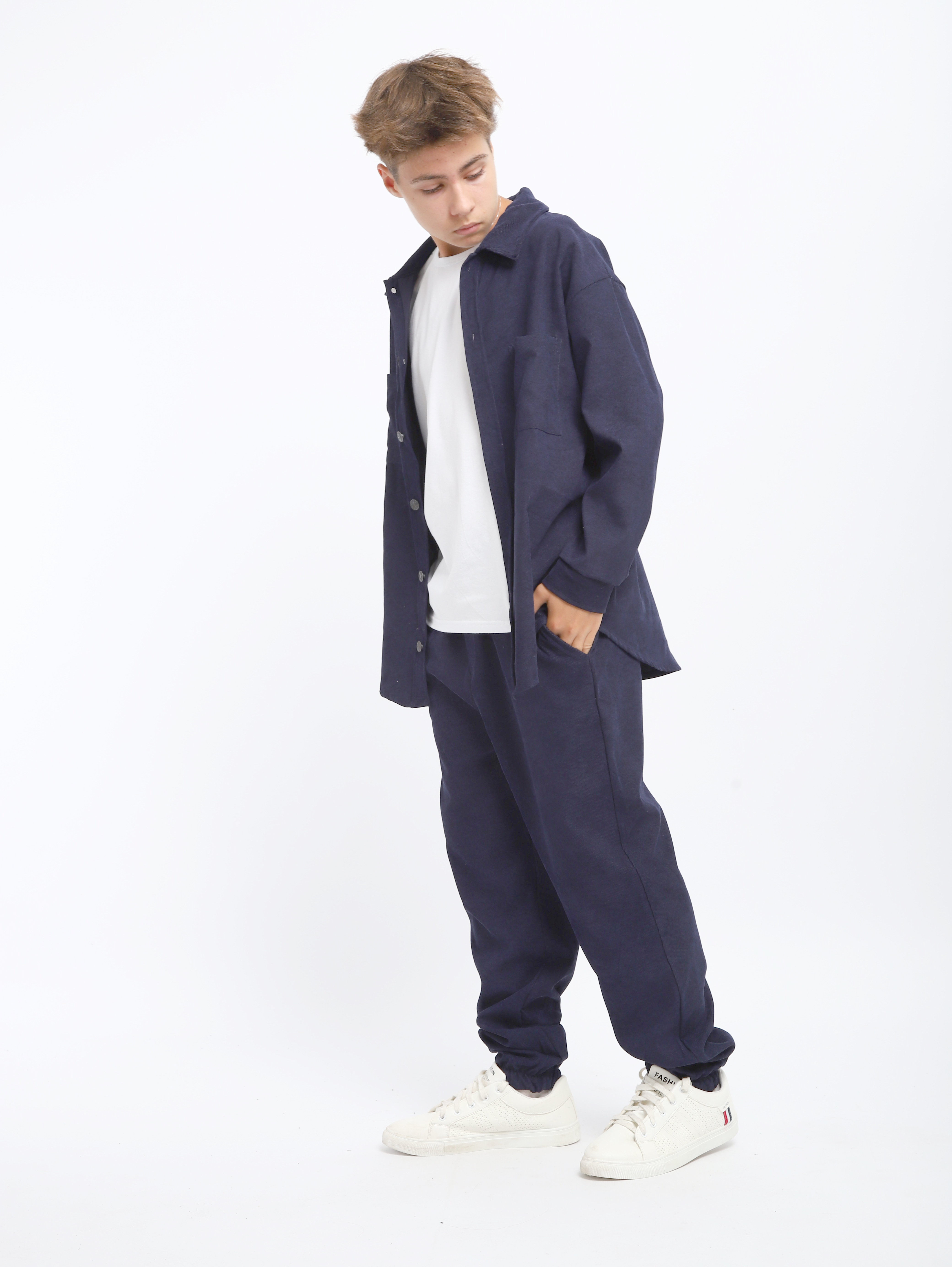 Костюм ЛАДОШКИ Костюм Вельвет синий - фото 3