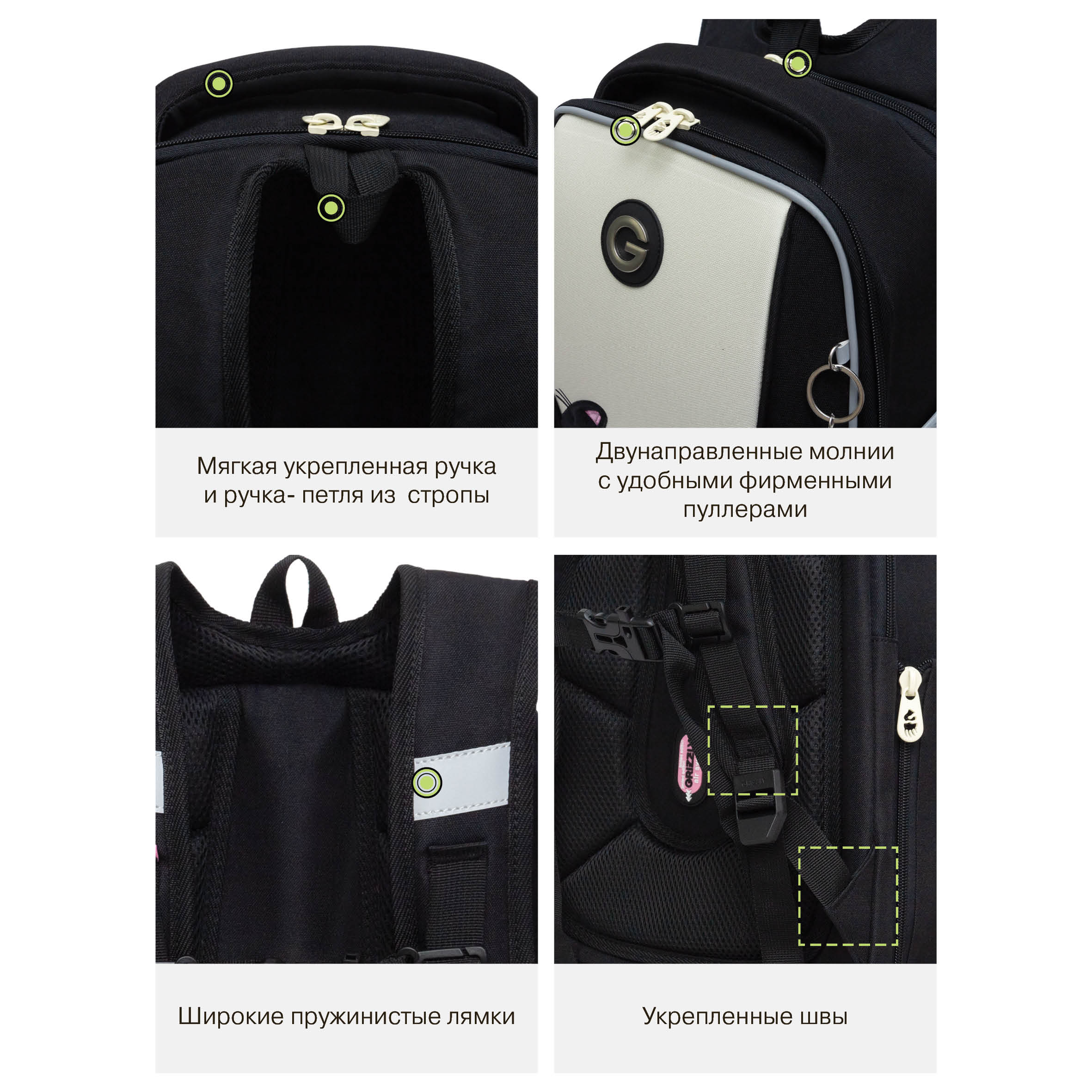 Ранец Grizzly Для девочки - фото 16