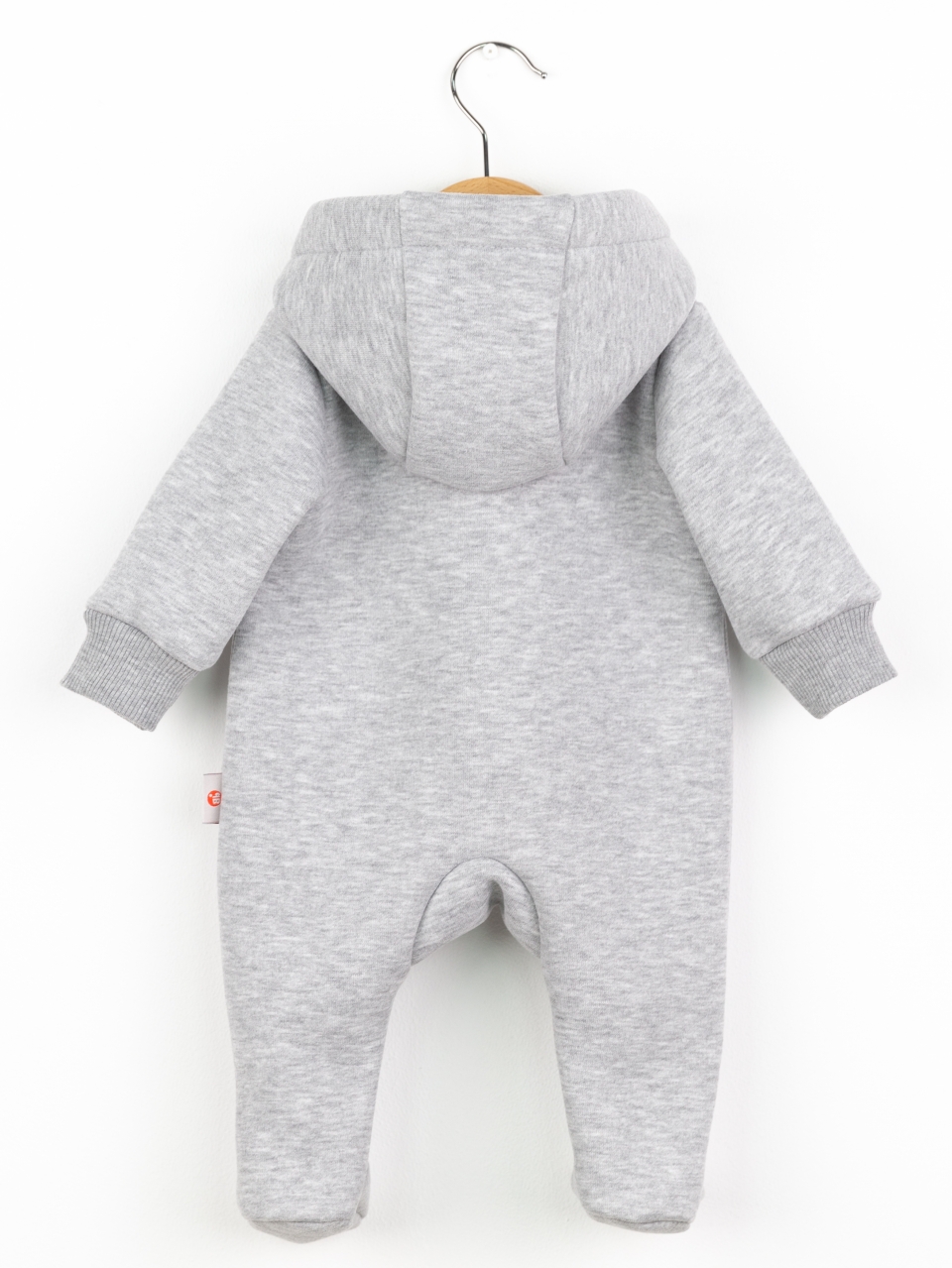 Комбинезон утепленный Baby boom К407/5-Ф аппликация капибара серый меланж - фото 2