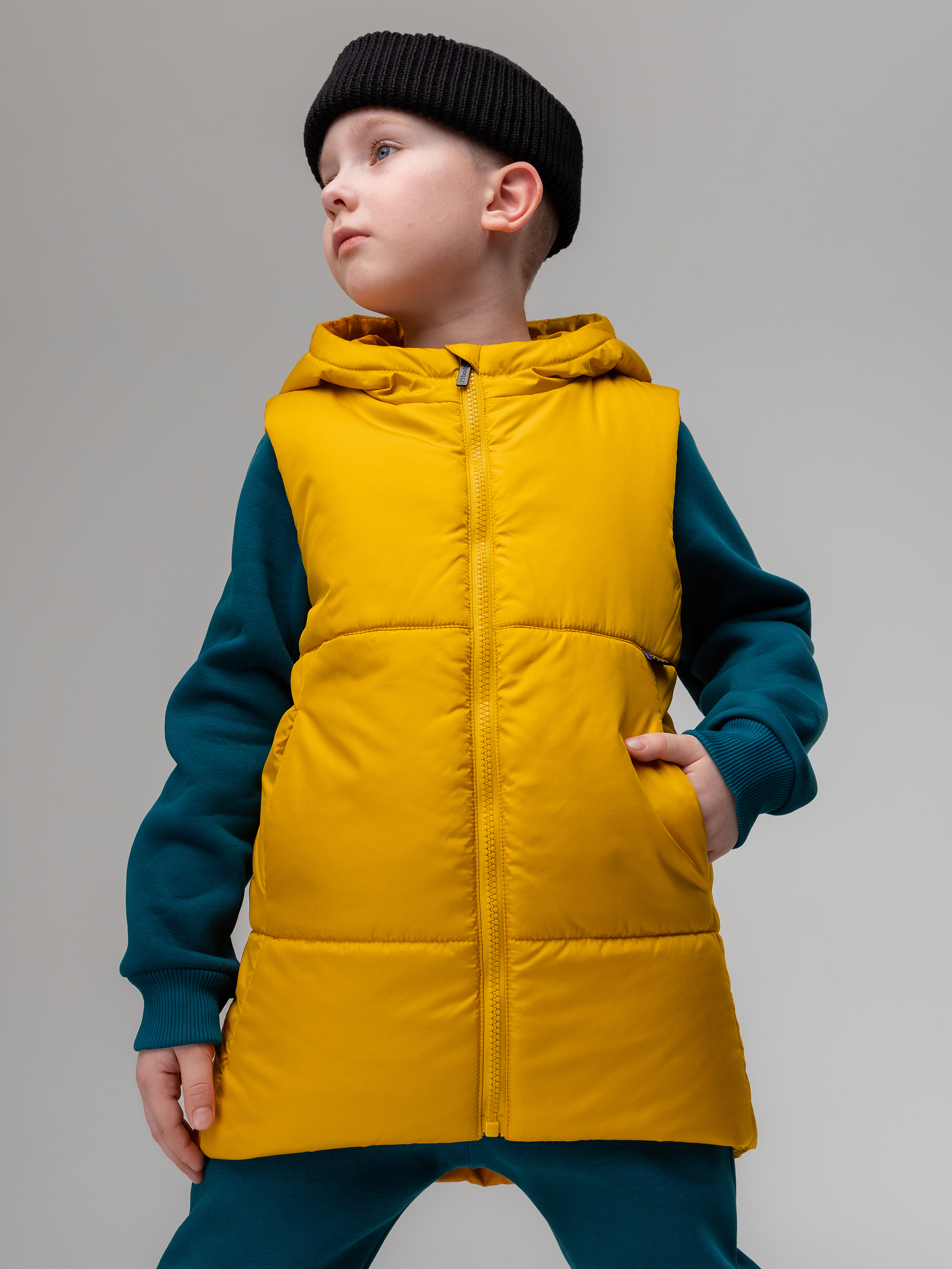 Жилет Bodo 14-68МU_горчичный - фото 4