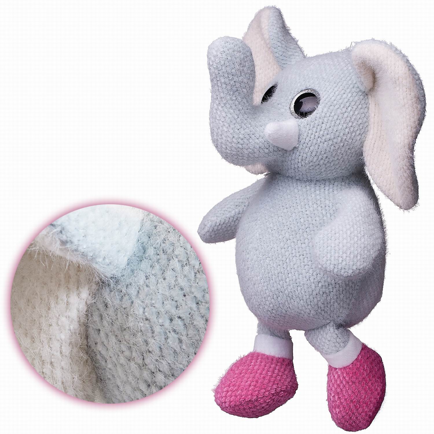 Мягкая игрушка Abtoys слон Knitted - фото 2