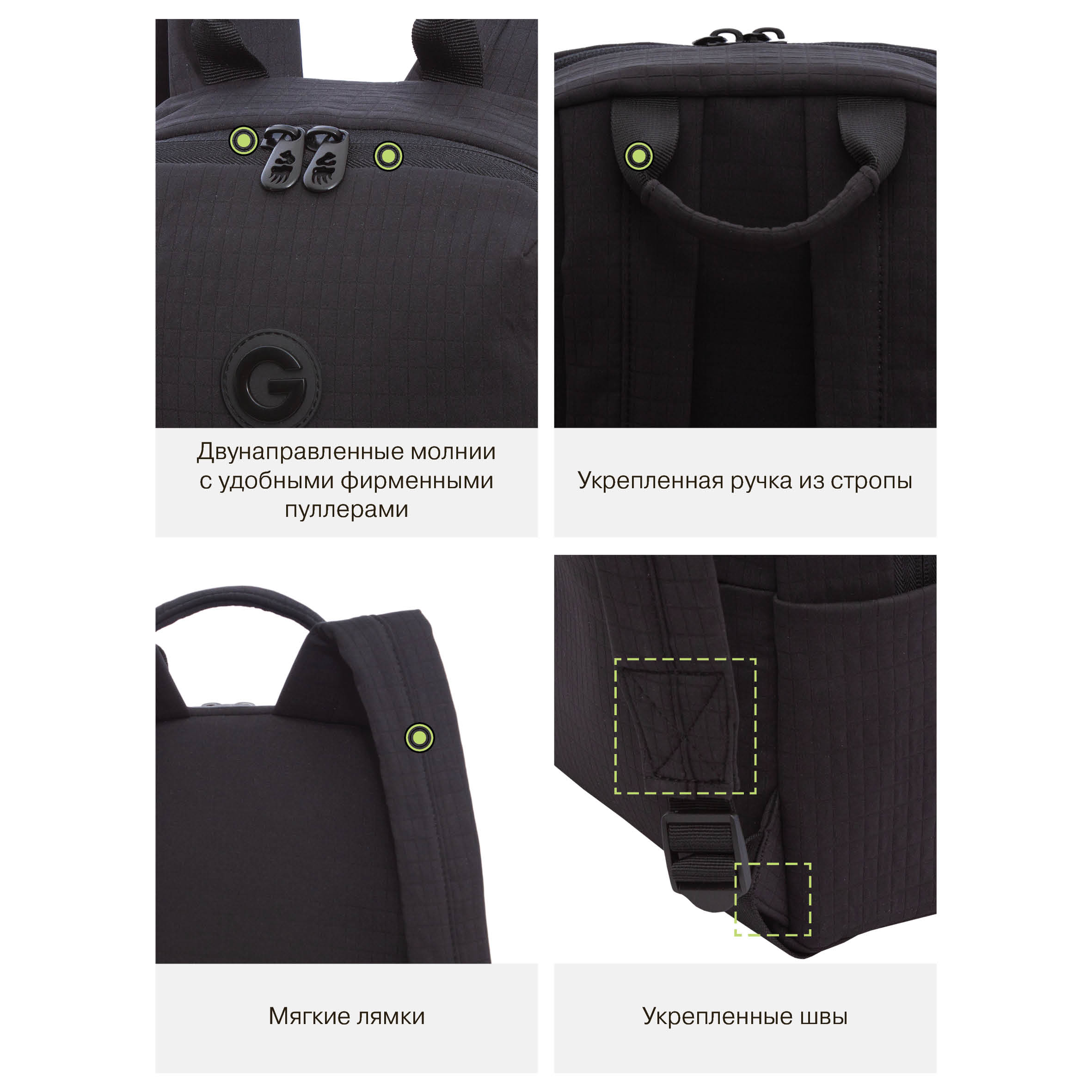 Рюкзак Grizzly Нашивка - фото 11