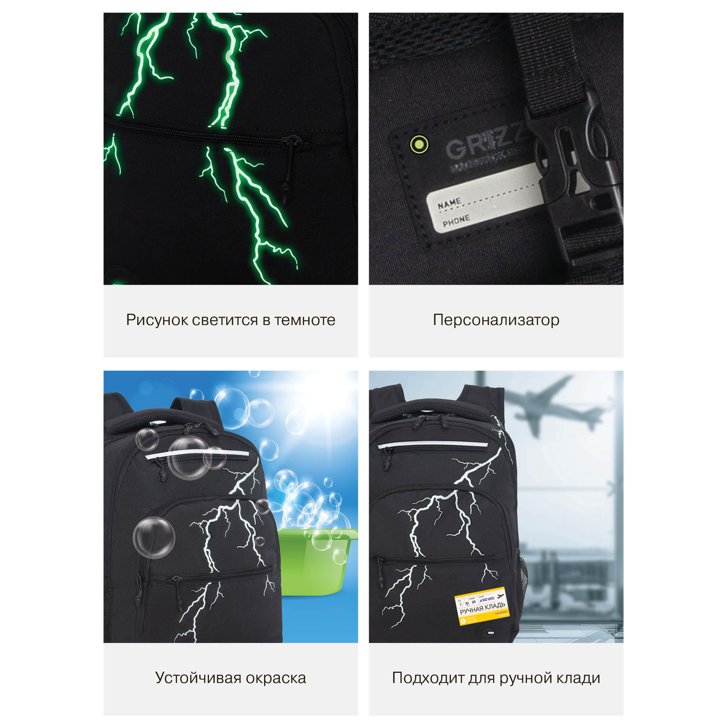 Рюкзак Grizzly Молния - фото 12