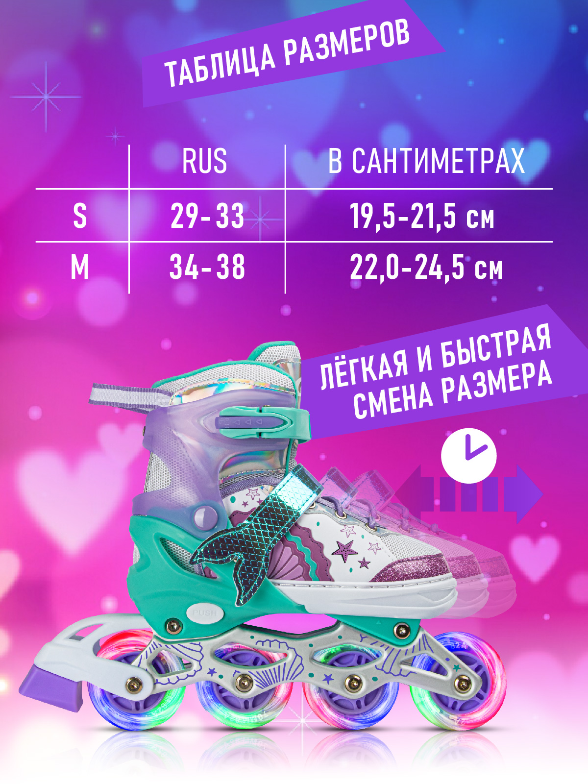 Роликовые коньки CITYRIDE M 34-37 - фото 4