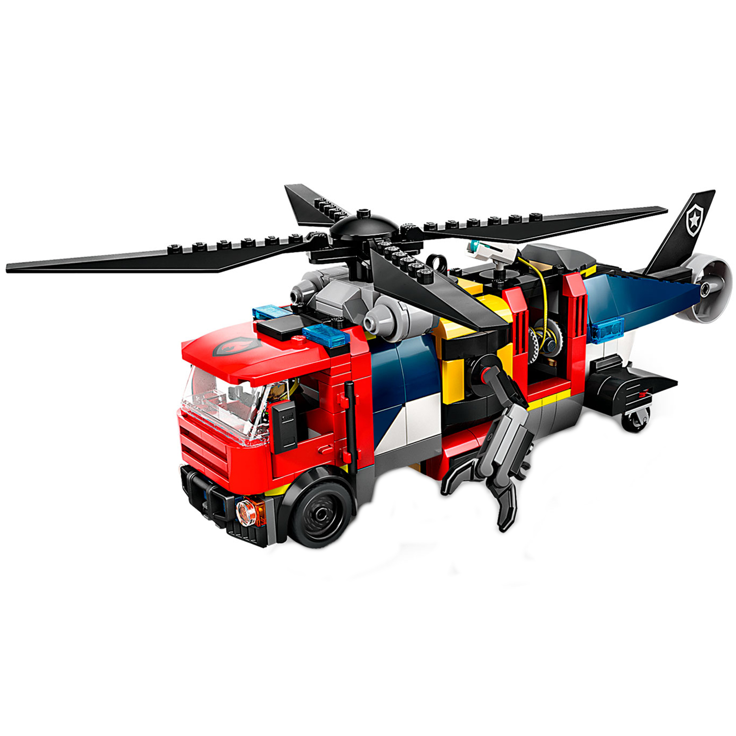 Конструктор LEGO City Вертолёт,пожарная машина,лодка блочный - фото 4
