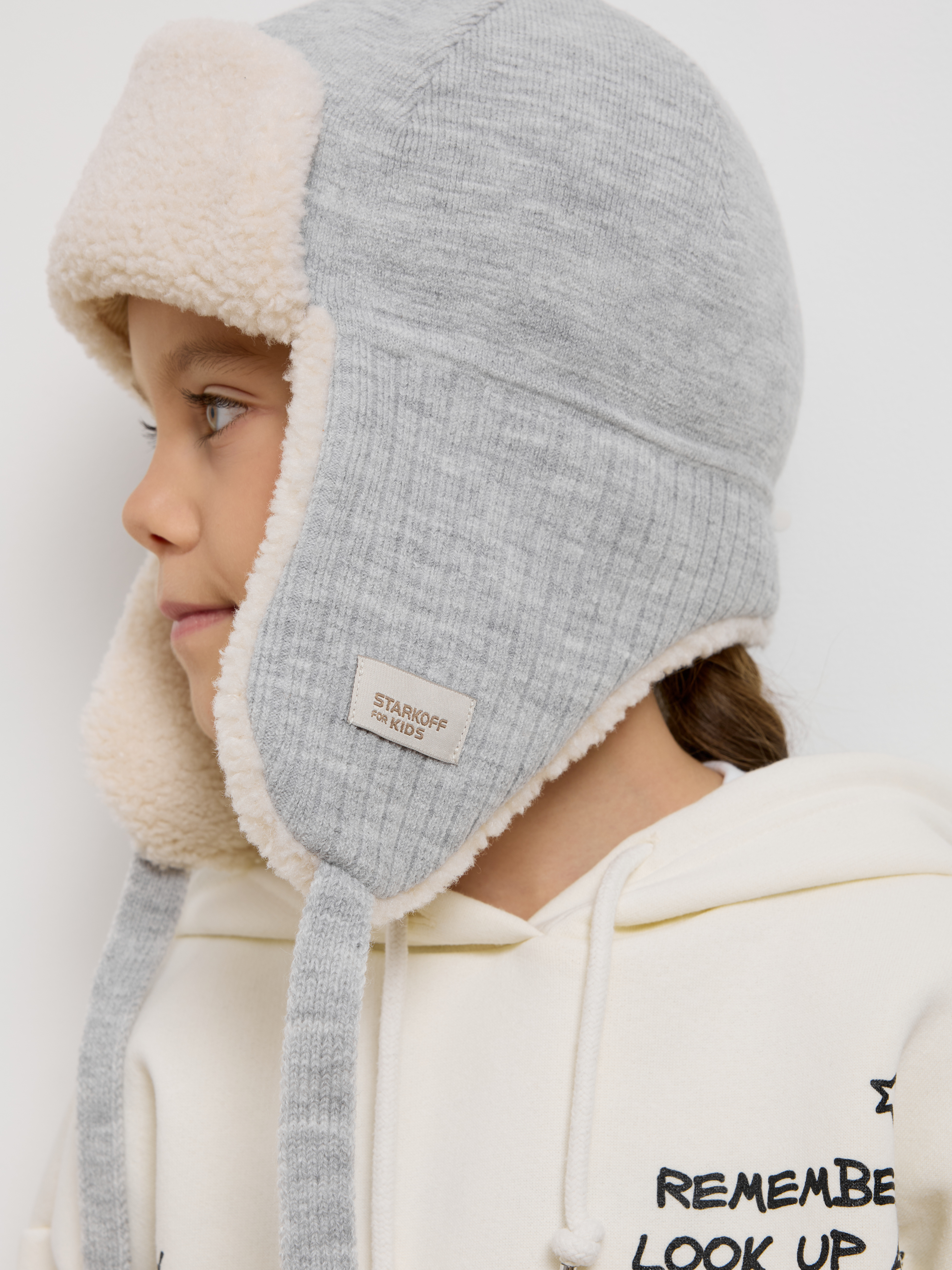 Шапка-ушанка Starkoff Kids Д500904 - фото 21