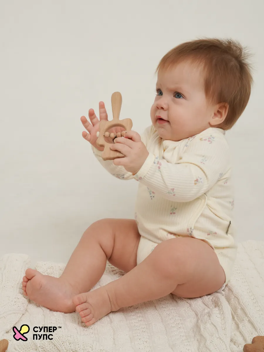 Боди 3 шт Супер Пупс нбр/3пр/бд/зап/зеленыецветочки - фото 25