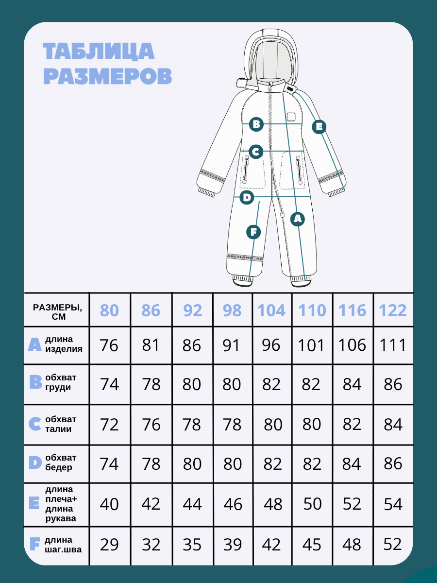 Комбинезон Arctland 875m_синий - фото 14