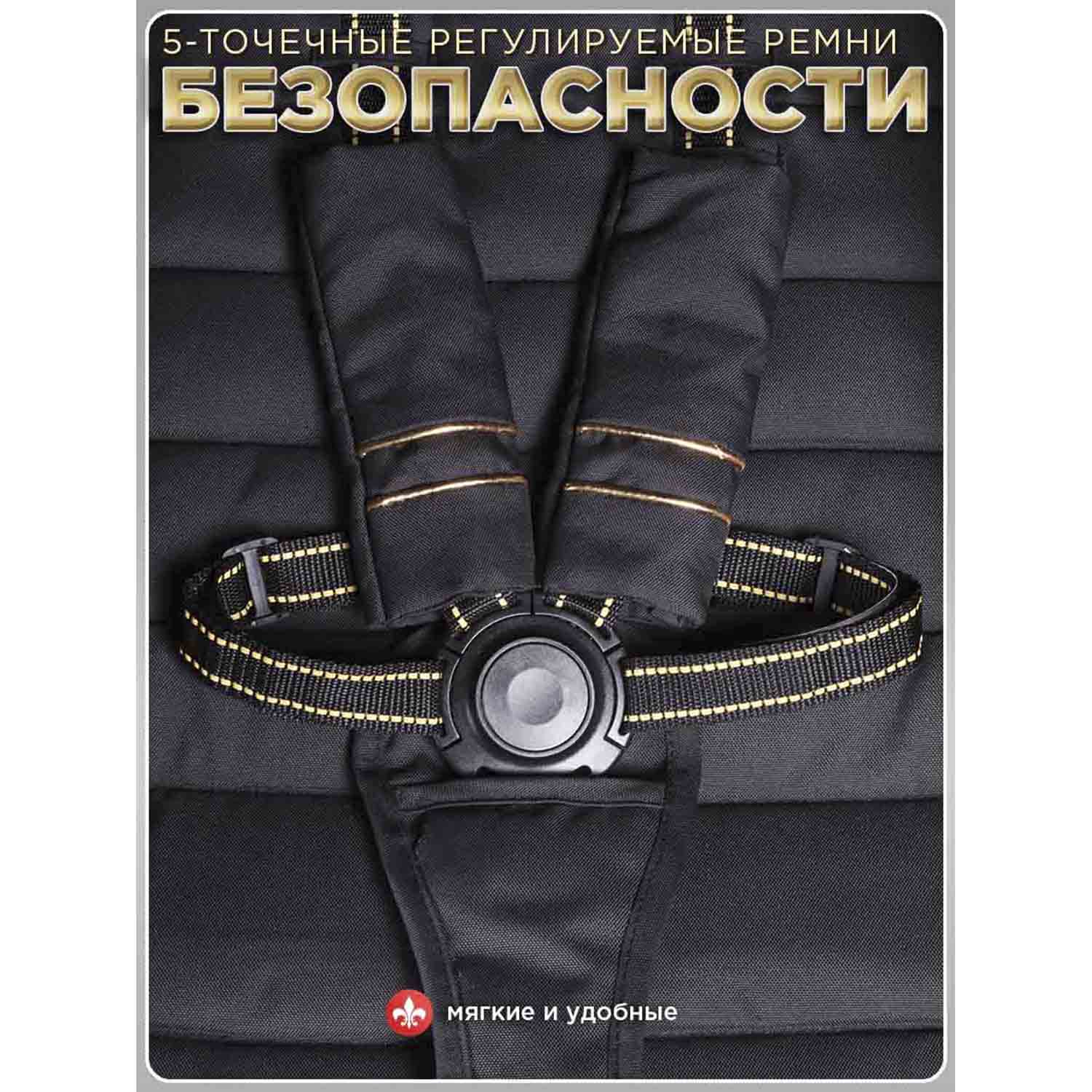 Коляска прогулочная Jetem Epica черный - фото 16