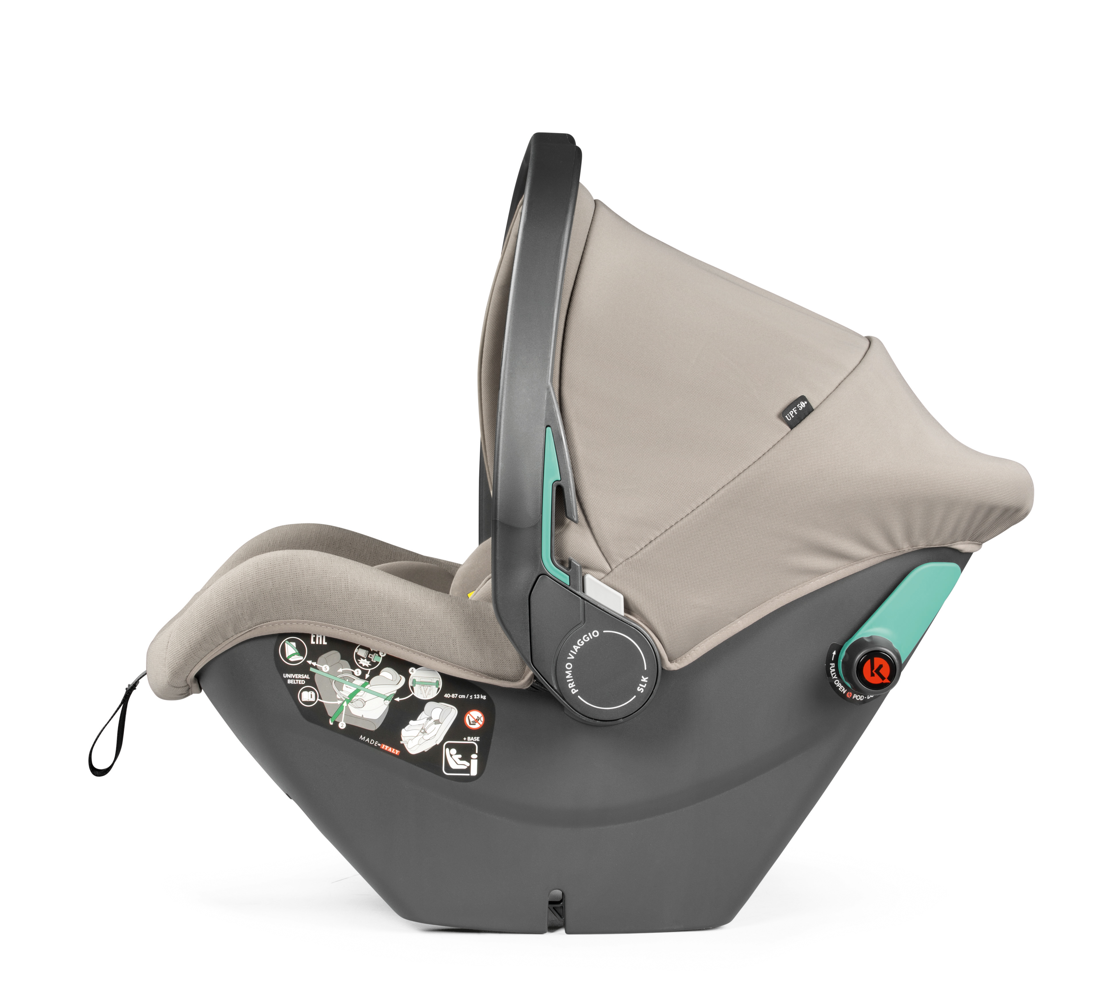 Автокресло Peg-Perego SLK 0 (0 -13 кг) бежевый - фото 5