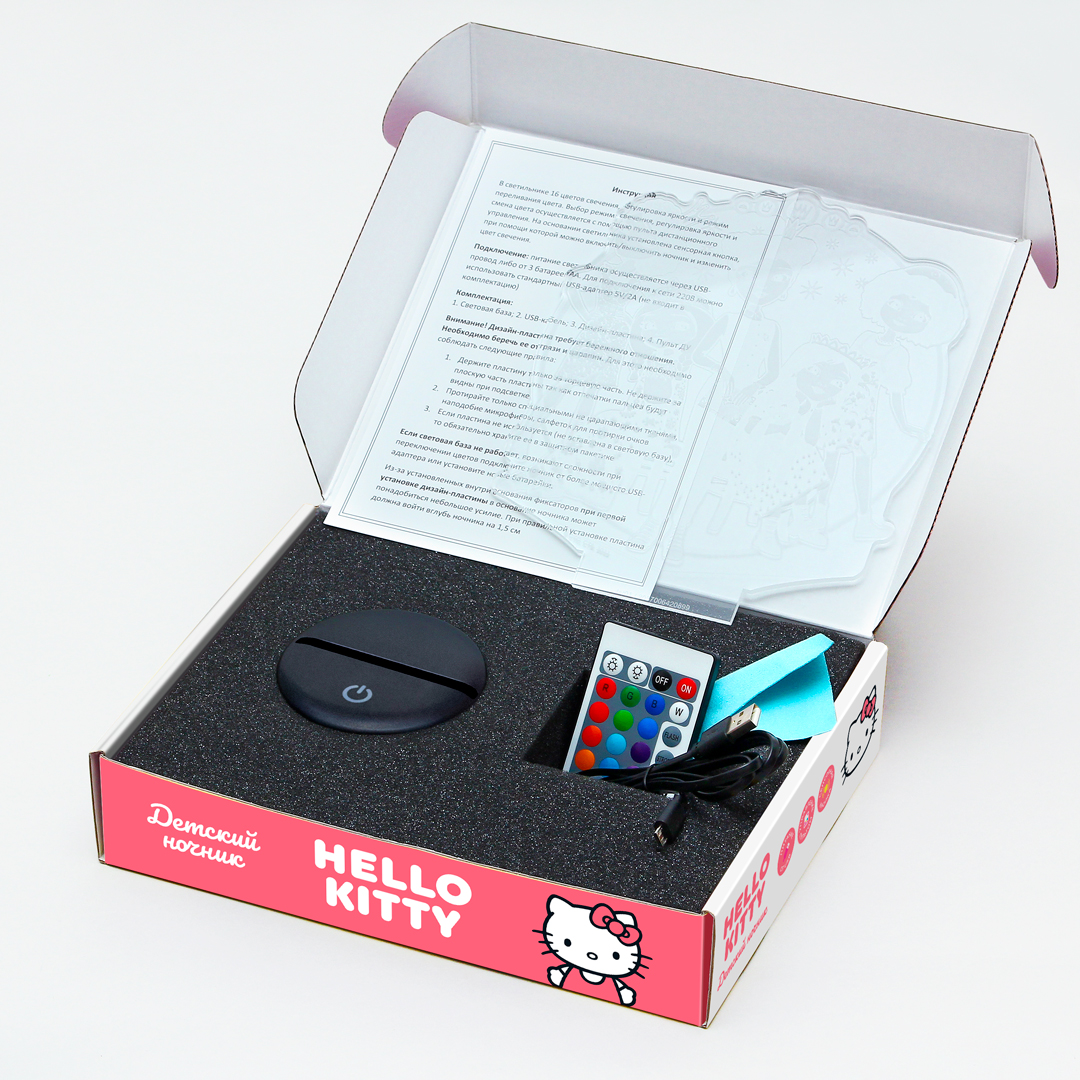 Ночник HELLO KITTY 3D - фото 7