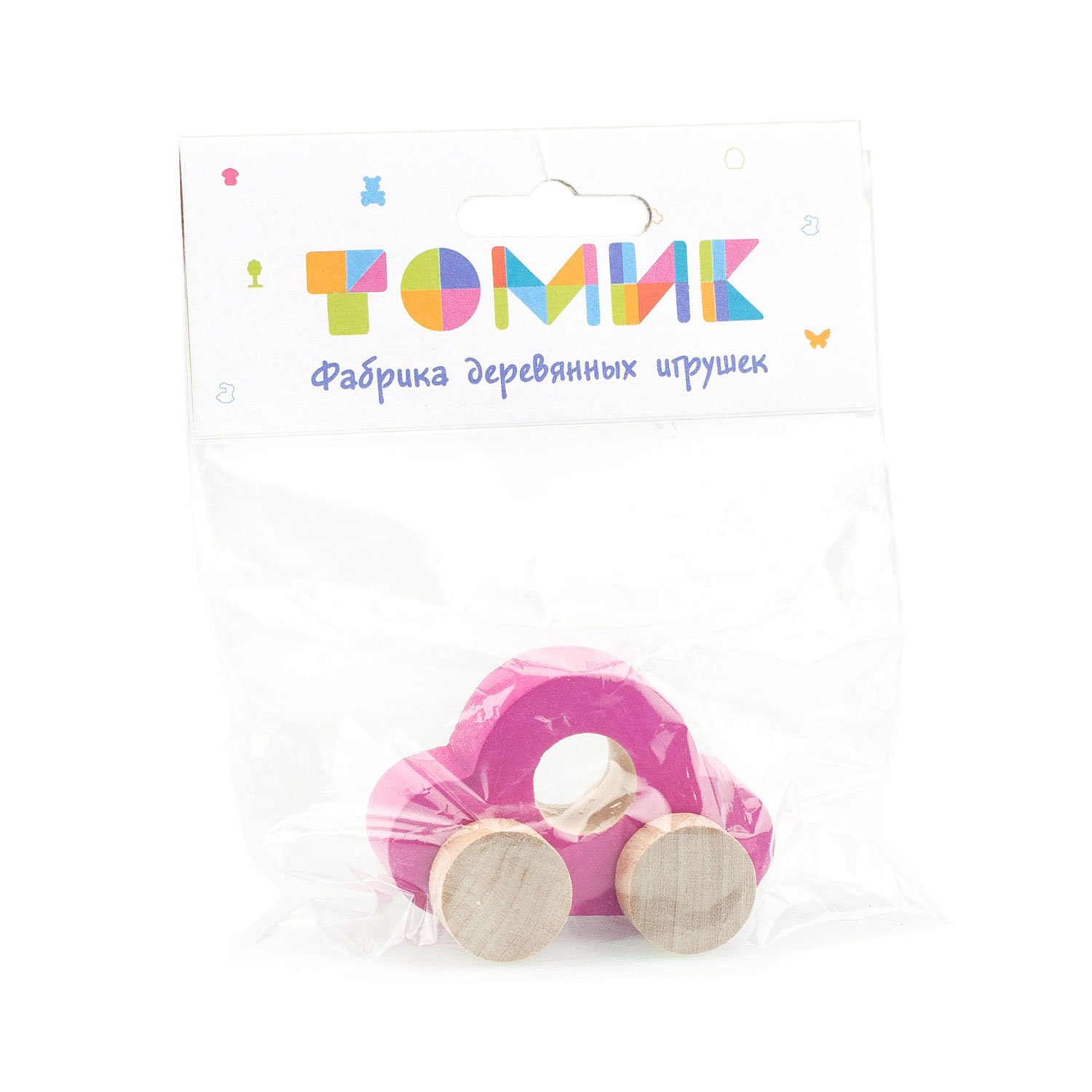Игрушка Томик каталка Малиновая - фото 7