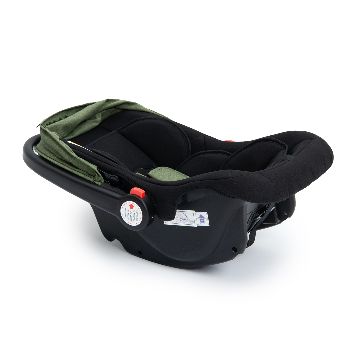 Коляска 3в1 Babyton Flexi Ride Black-Green - фото 35