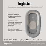 Матрас овальный Inglesina Welcome Pod 30х60