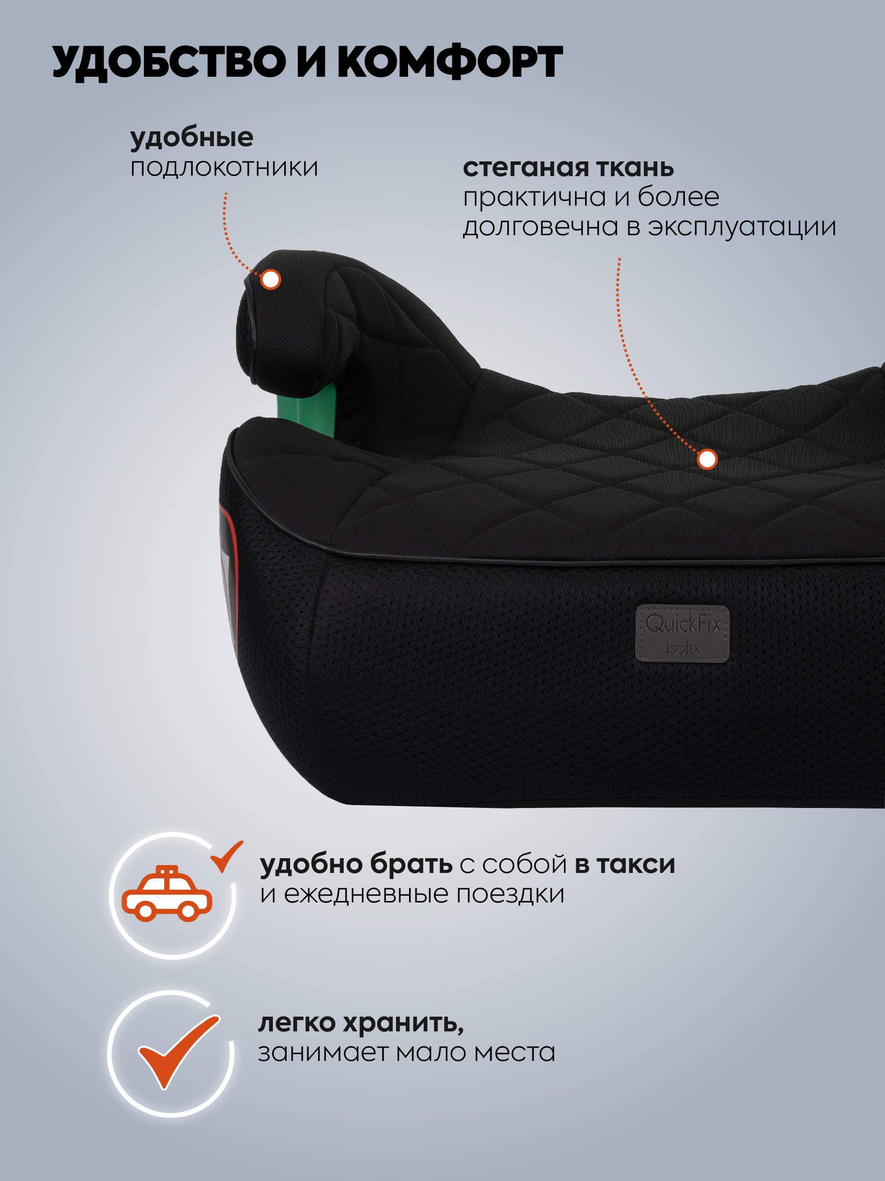 Автокресло Indigo QuickFix Isofix 3 (22-36 кг) черный - фото 5