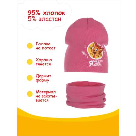 Шапка и снуд Три кота