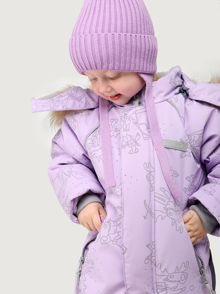 Комбинезон NIKASTYLE 8з0425 лаванда/инжир - фото 5