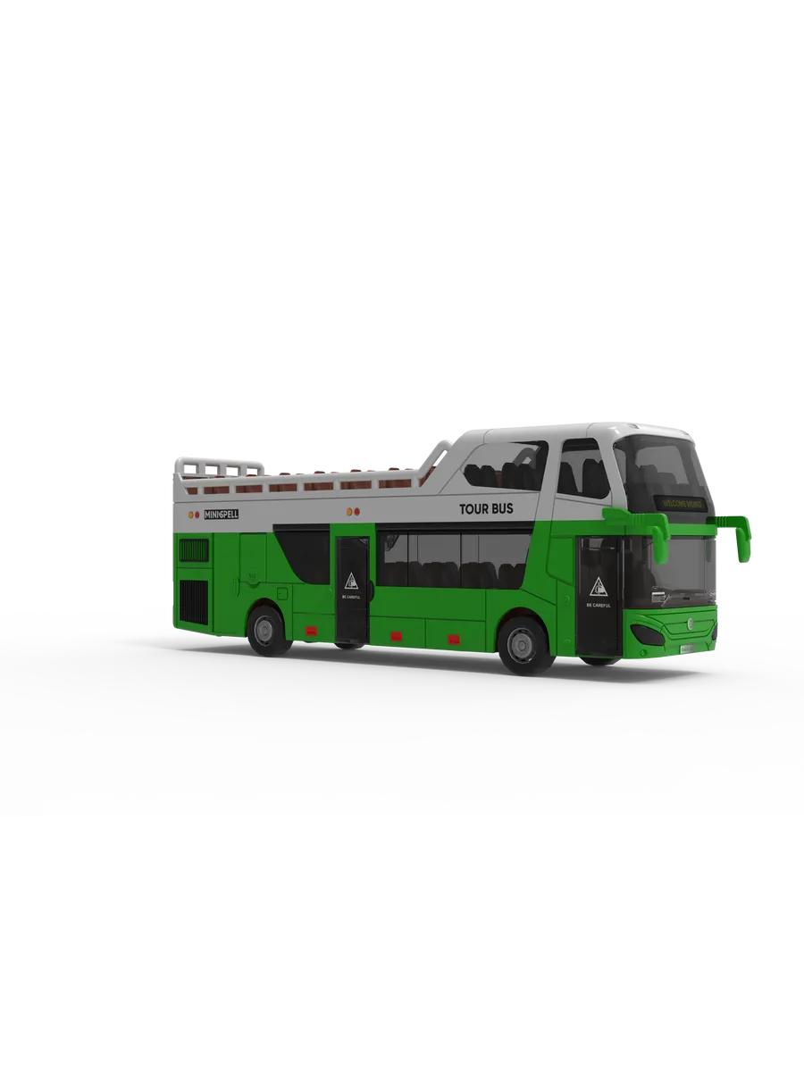 Автобус Libom Зеленый 1:32 автобус_зеленый_BT0315C - фото 8