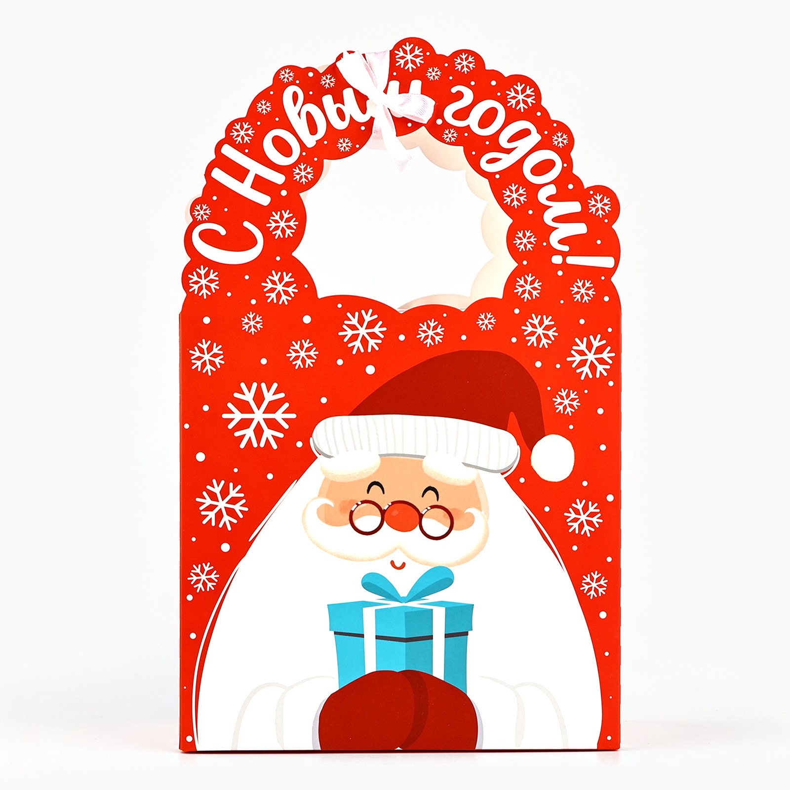 Коробка сборная Дарите Счастье "Подарок от Деда Мороза", 18,4 х 30,4 х 7,3 см - фото 3