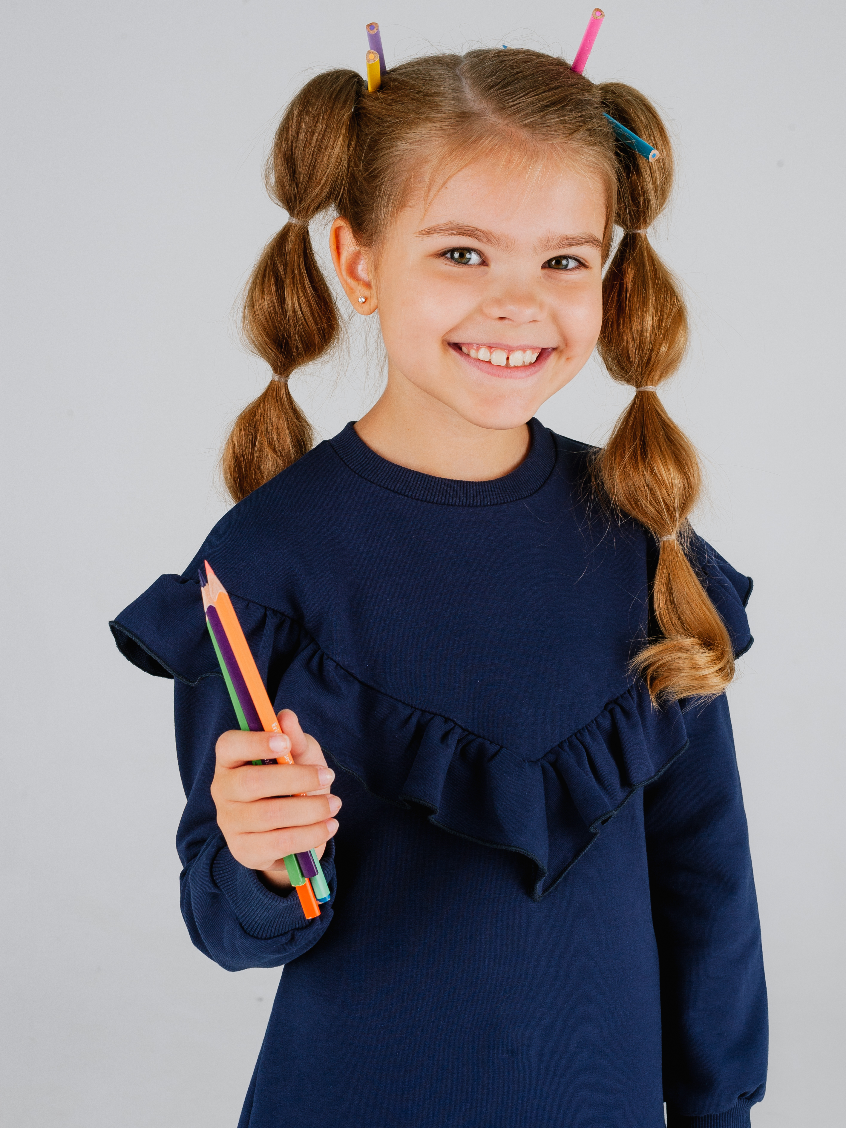 Платье MiloTa ПФ03/темно-синий - фото 7