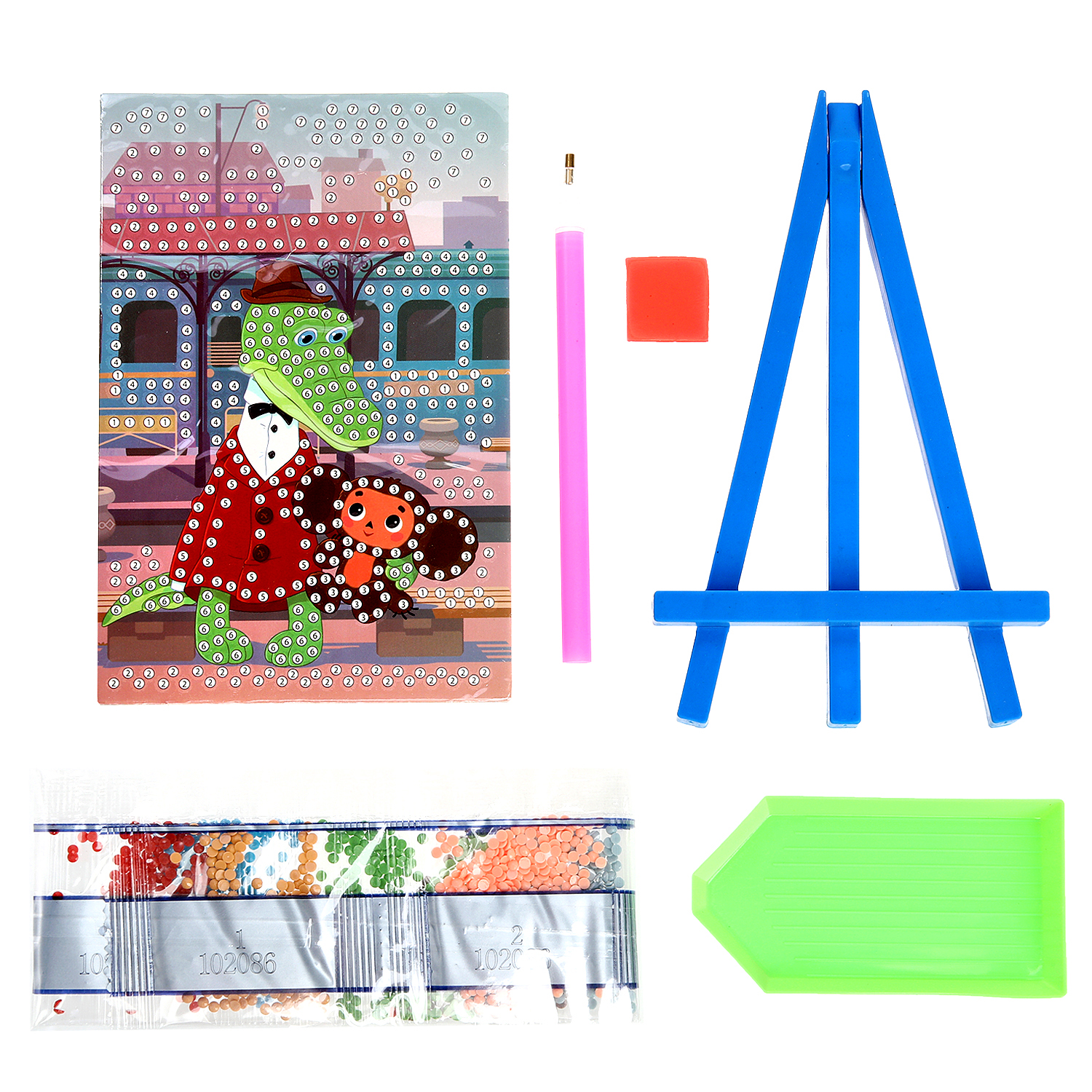 Алмазная мозаика Multiart Чебурашка - фото 2