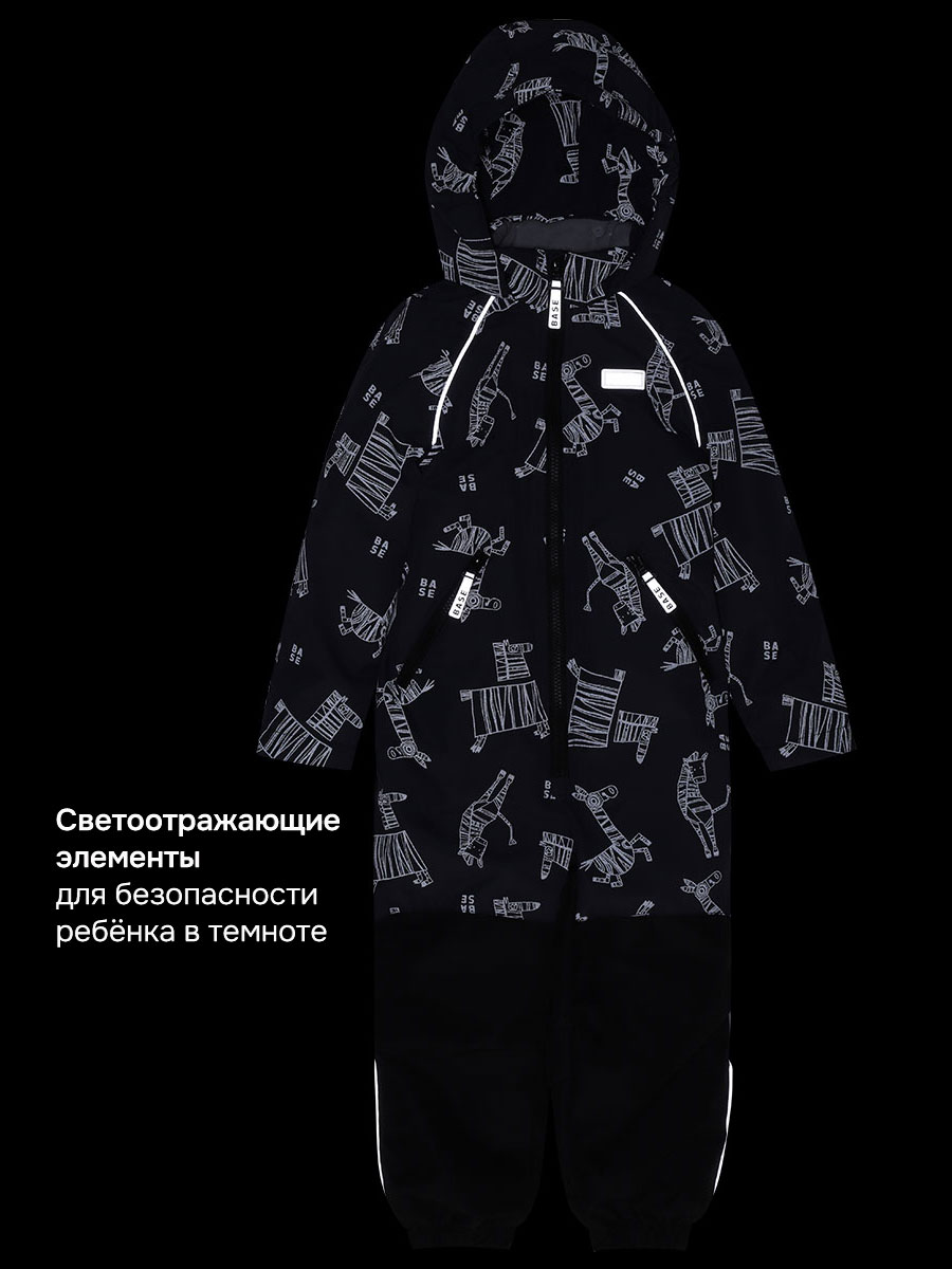 Комбинезон BASE by NIKASTYLE б8м10526 графит/черный - фото 8