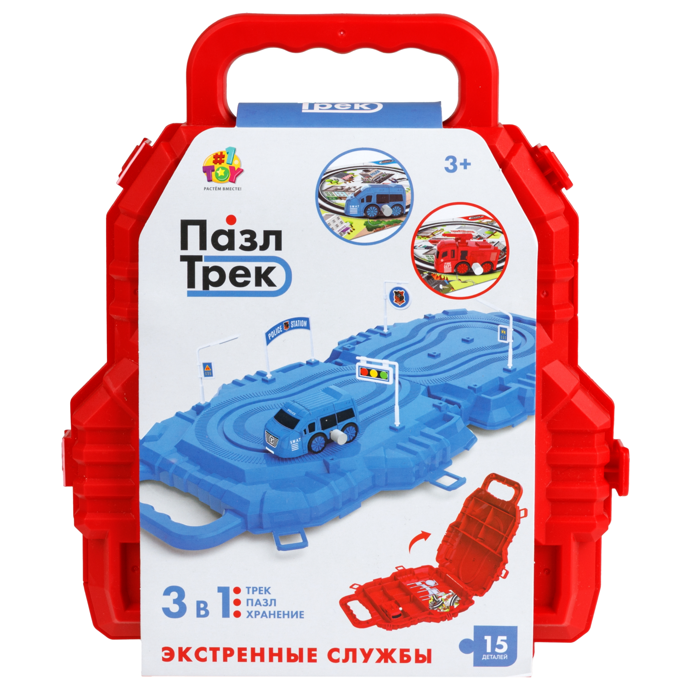 Трек 1TOY Пожарная машина Т26768-2 - фото 11