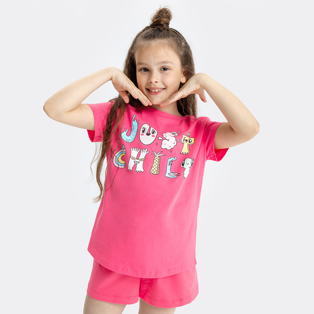 Футболка Mark Formelle (Марк Формэль) 117845/фуксия +печать - фото 1